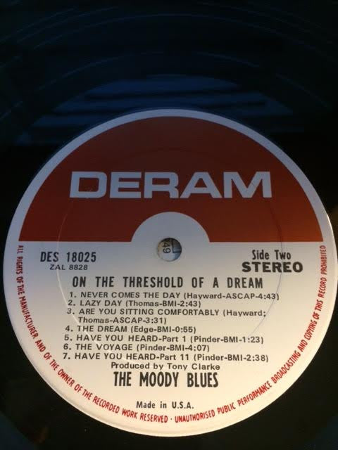 The Moody Blues - On The Threshold Of A Dream - LP