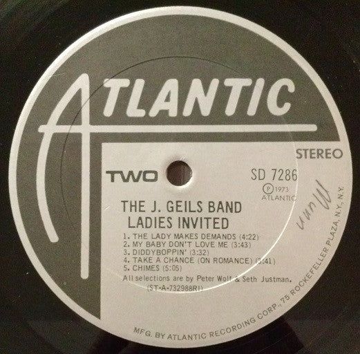 The J. Geils Band - Ladies Invited - LP