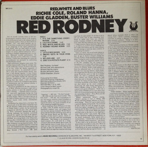 Red Rodney - Red, White And Blues - LP