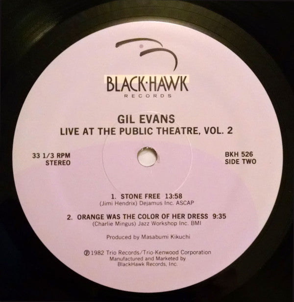 Gil Evans - Live At The Public Theater Vol. 2 (New York 1980) - LP