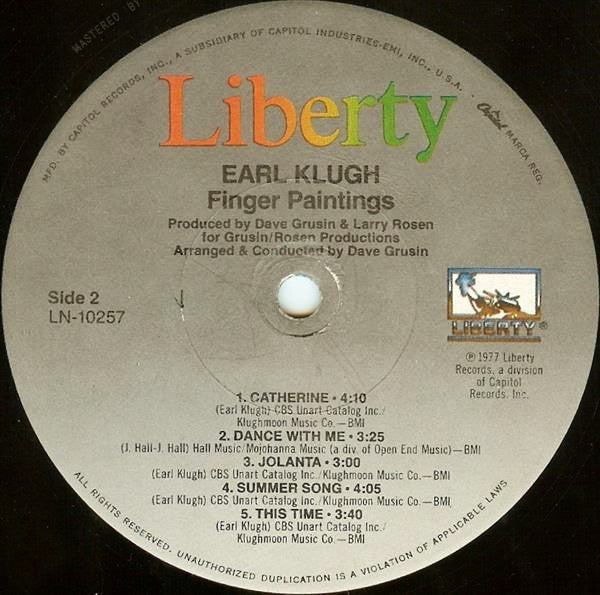 Earl Klugh - Finger Paintings - LP