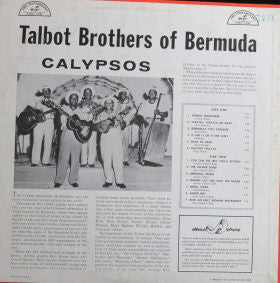The Talbot Brothers Of Bermuda* - Calypsos - LP