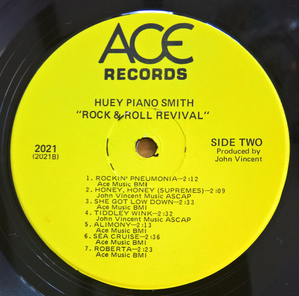 Huey "Piano" Smith - Huey "Piano" Smith's Rock & Roll Revival! - LP