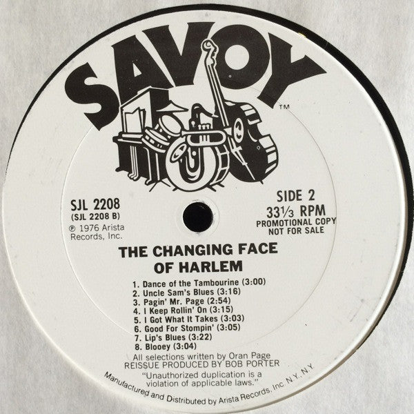 Various - The Changing Face Of Harlem - LP