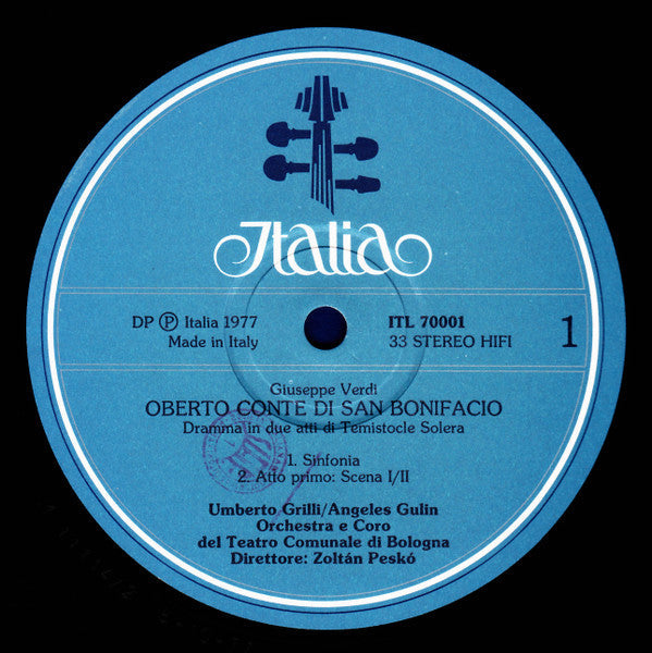 Giuseppe Verdi / Viorica Cortez, Angeles Gulin, Simon Estes, Umberto Grilli / Zoltán Peskó, Orchestra* E Coro del Teatro Comunale di Bologna - Oberto - Conte Di San Bonifacio - LP