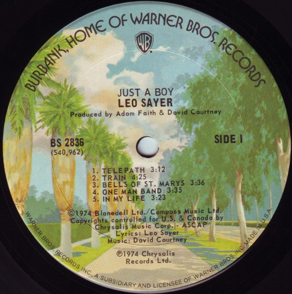 Leo Sayer - Just A Boy - LP