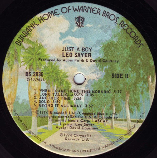 Leo Sayer - Just A Boy - LP