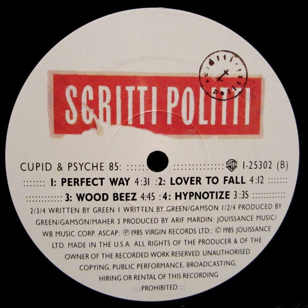 Scritti Politti - Cupid & Psyche 85 - LP