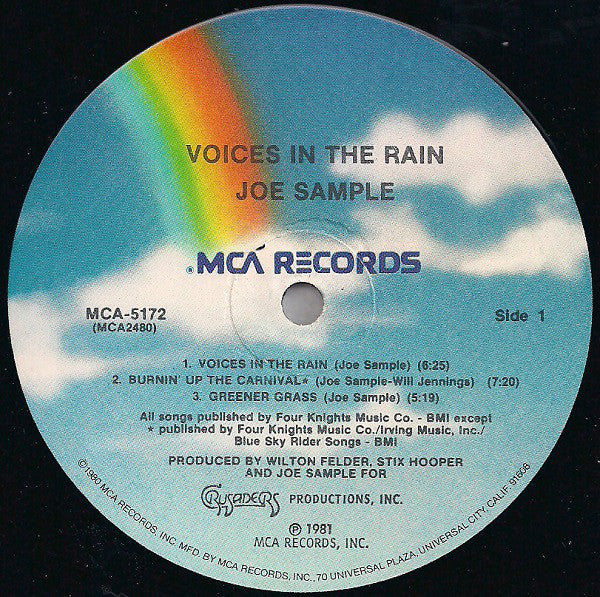 Joe Sample - Voices In The Rain - LP