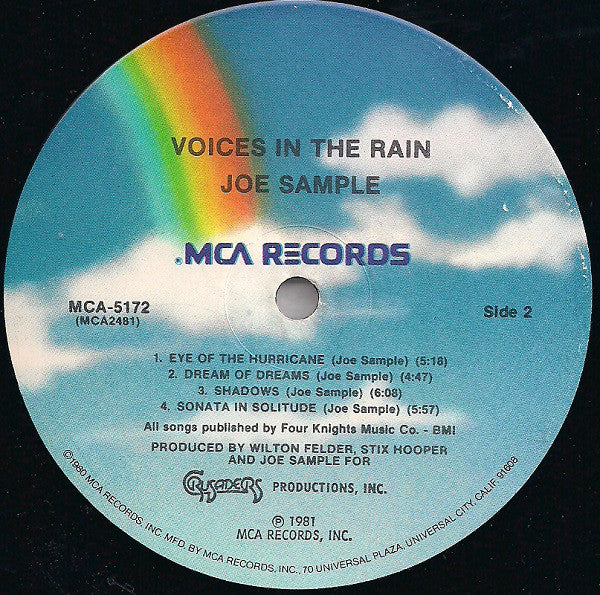 Joe Sample - Voices In The Rain - LP
