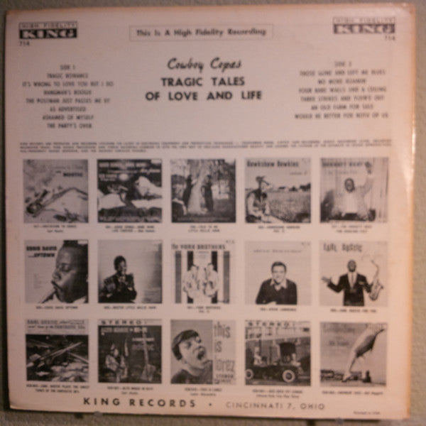 Cowboy Copas - Tragic Tales Of Love And Life - LP