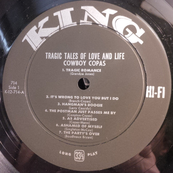 Cowboy Copas - Tragic Tales Of Love And Life - LP