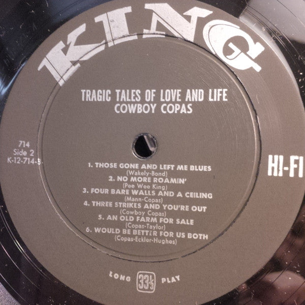 Cowboy Copas - Tragic Tales Of Love And Life - LP