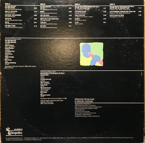 Pee Wee Russell / George Wein & The Newport All-Stars - Salute To Newport: Featuring Pee Wee Russell - LP