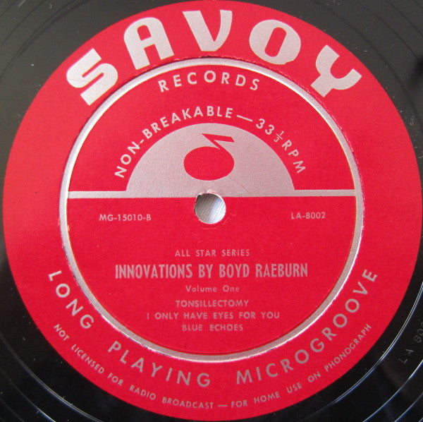 Boyd Raeburn - Innovations By Boyd Raeburn Volume 1 - LP