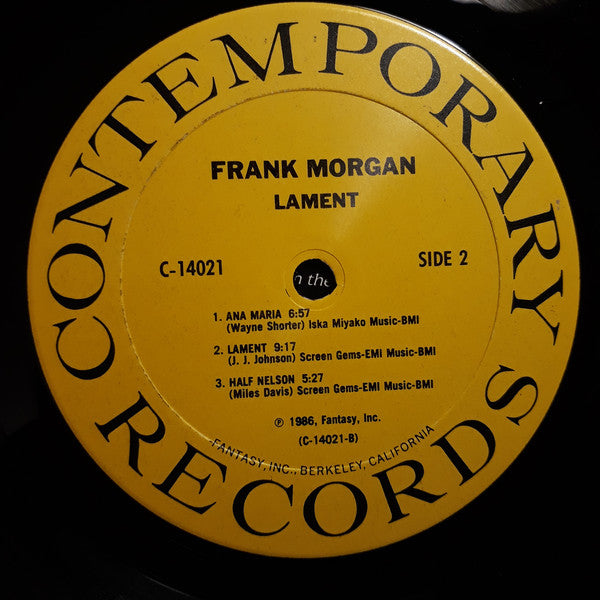 Frank Morgan - Lament - LP