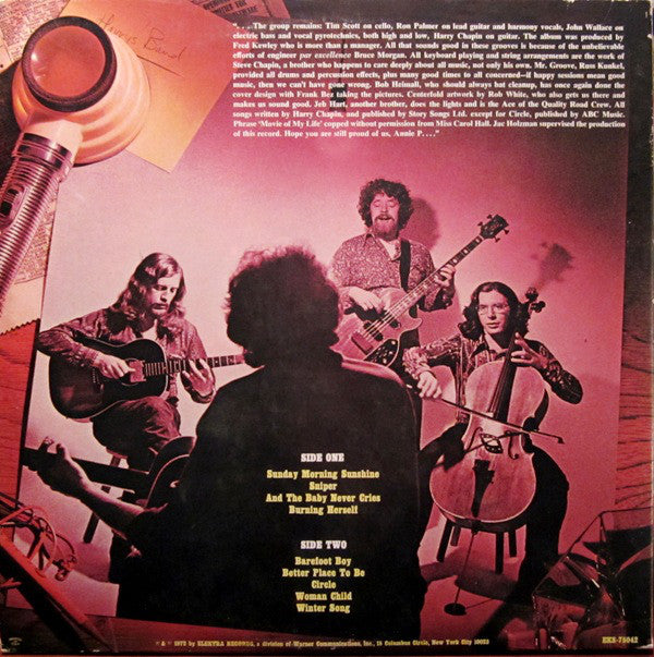 Harry Chapin - Sniper And Other Love Songs - LP