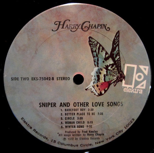 Harry Chapin - Sniper And Other Love Songs - LP