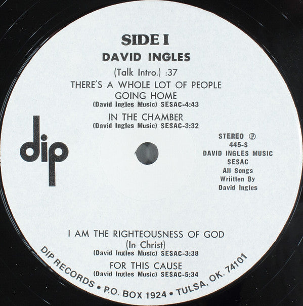 David Ingles  - There's A Whole Lot Of People Going Home - LP