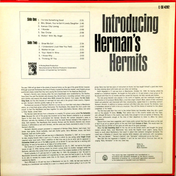 Herman's Hermits - Introducing Herman's Hermits - LP
