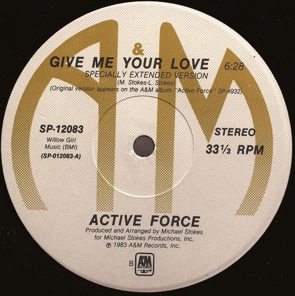 Active Force  - Give Me Your Love - LP