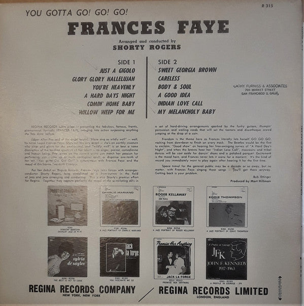 Frances Faye - You Gotta Go! Go! Go! - LP