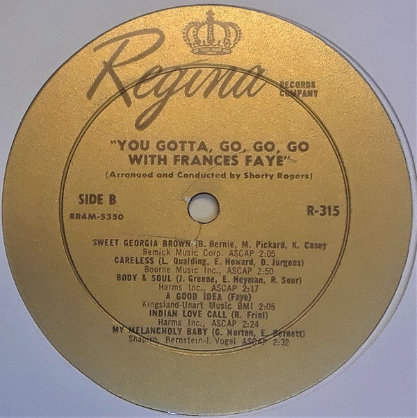 Frances Faye - You Gotta Go! Go! Go! - LP