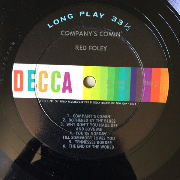Red Foley - Company's Comin' - LP