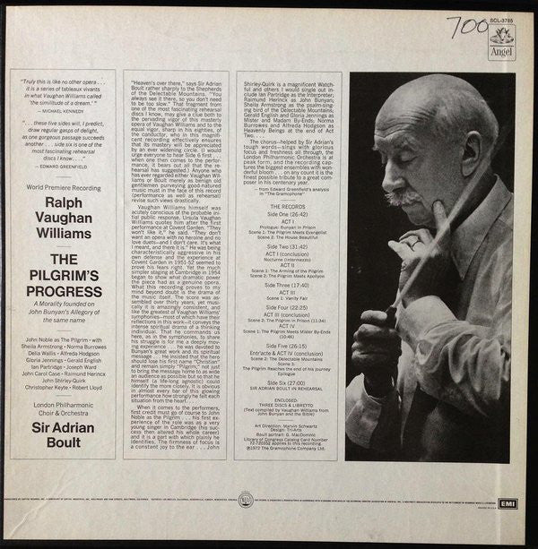 Ralph Vaughan Williams / Sir Adrian Boult, London Philharmonic Choir & Orchestra* - The Pilgrim's Progress - LP