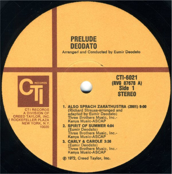 Deodato* - Prelude - LP