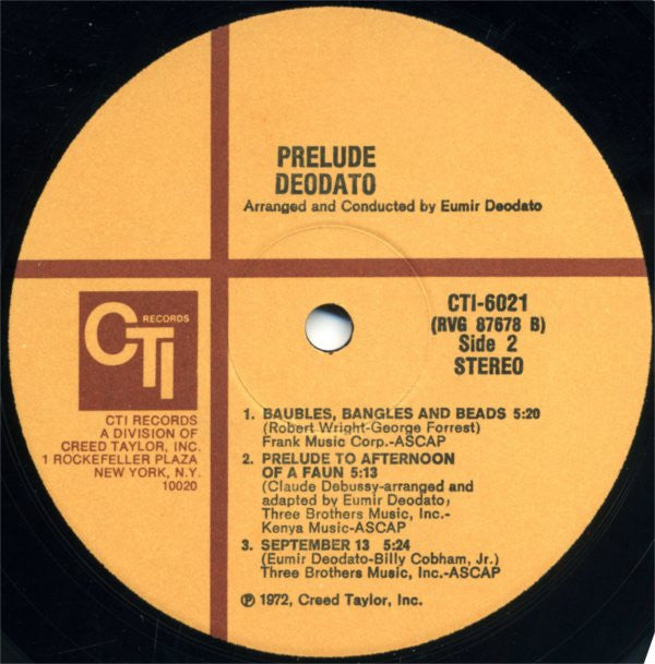 Deodato* - Prelude - LP