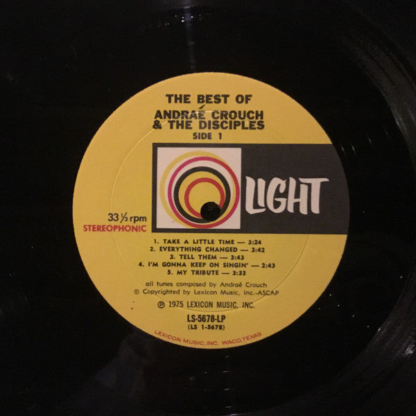Andraé Crouch & The Disciples - The Best Of Andraé - LP