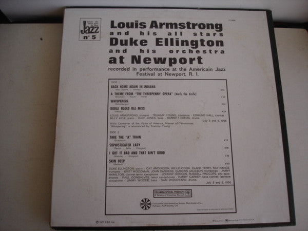 Louis Armstrong And His All Stars* / Duke Ellington And His Orchestra - At Newport - LP