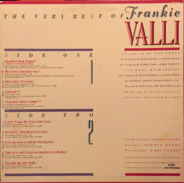 Frankie Valli - The Very Best Of - LP
