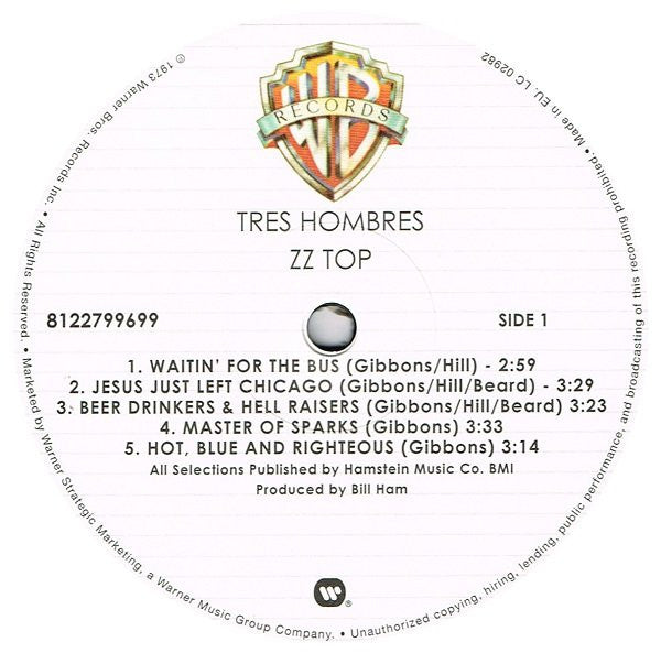 ZZ Top - Tres Hombres - LP