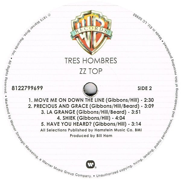 ZZ Top - Tres Hombres - LP