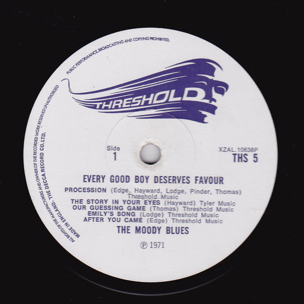 The Moody Blues - Every Good Boy Deserves Favour - LP