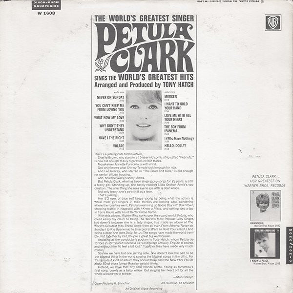 Petula Clark - The World's Greatest International Hits! - LP