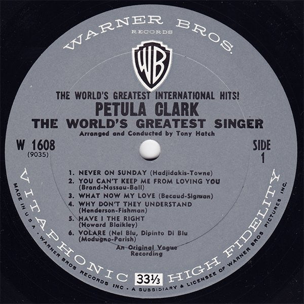 Petula Clark - The World's Greatest International Hits! - LP