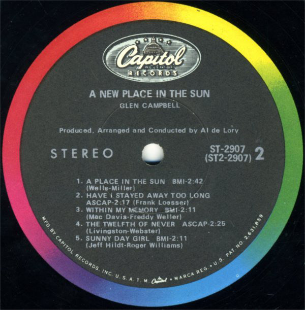 Glen Campbell - A New Place In The Sun - LP