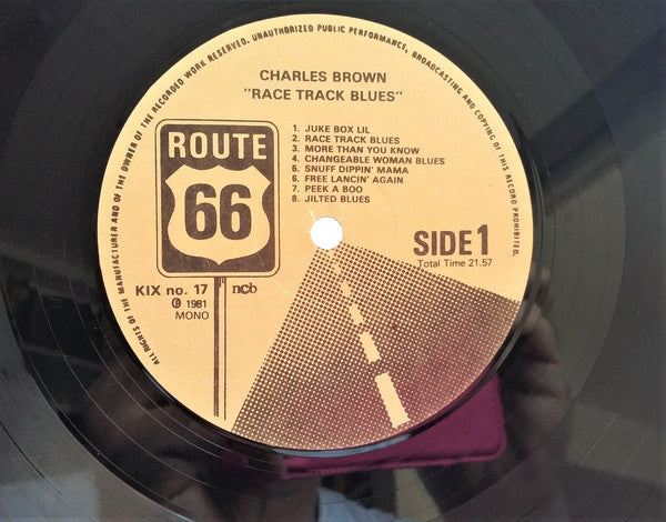 Charles Brown, Johnny Moore's Three Blazers - Race Track Blues - LP