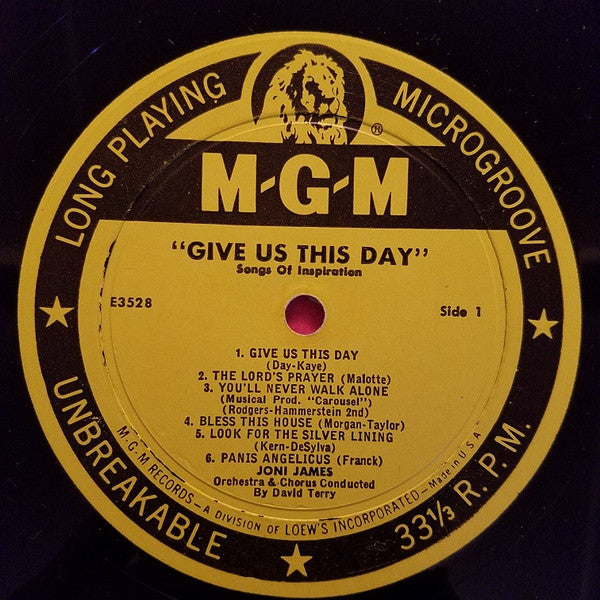 Joni James - Give Us This Day - LP