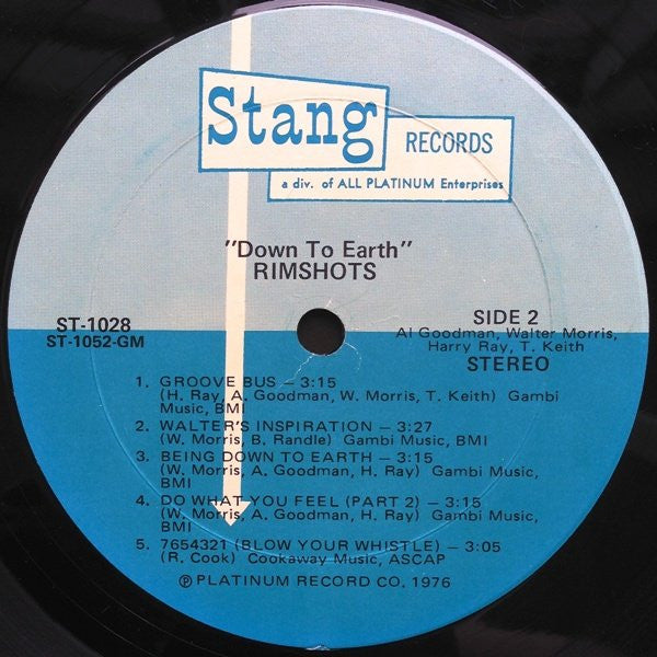 The Rimshots - Down To Earth - LP