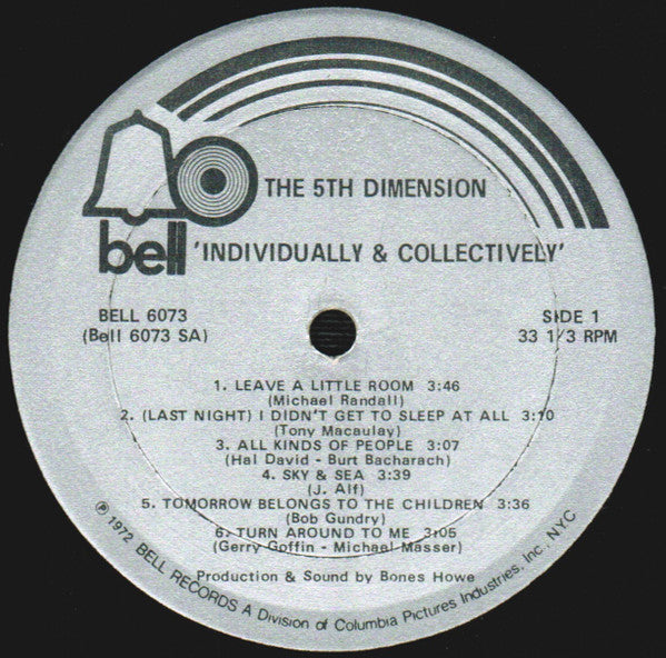 The 5th Dimension* - Individually & Collectively - LP
