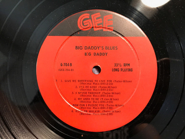 Big Daddy  - Big Daddy's Blues - LP