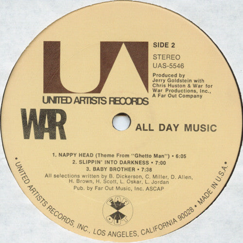 War - All Day Music - LP