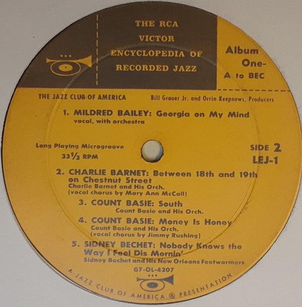 Various - The RCA Victor Encyclopedia Of Recorded Jazz: Album 1 All To Bec - LP