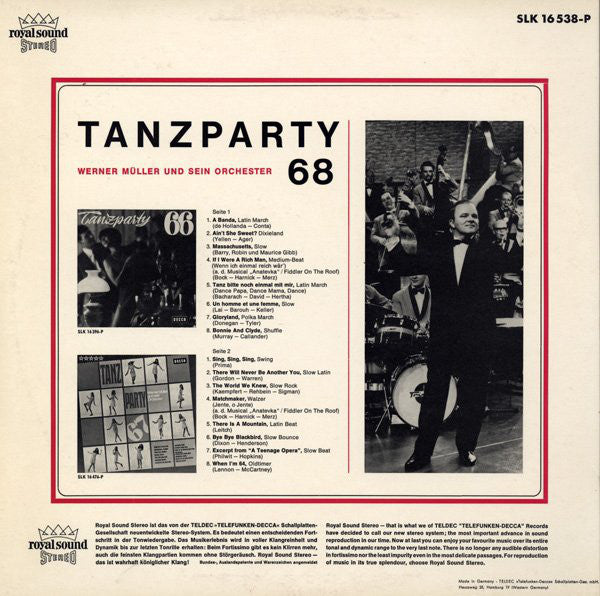 Orchester Werner Müller* - Tanzparty '68 - LP