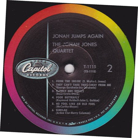 The Jonah Jones Quartet - Jonah Jumps Again - LP