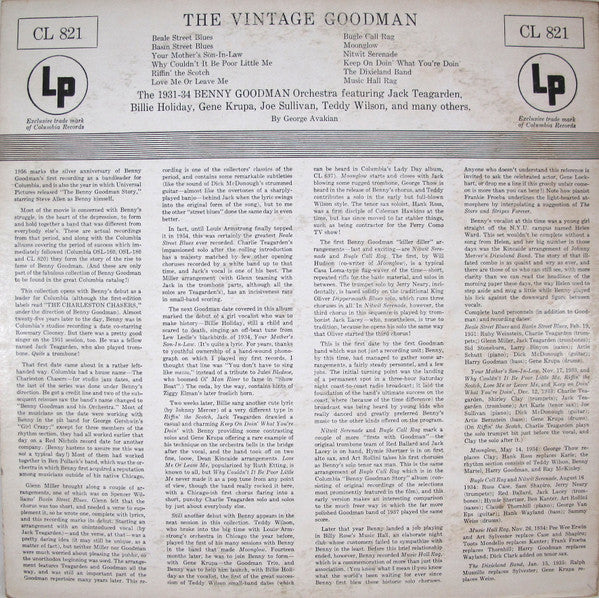 Benny Goodman - The Vintage Goodman - LP